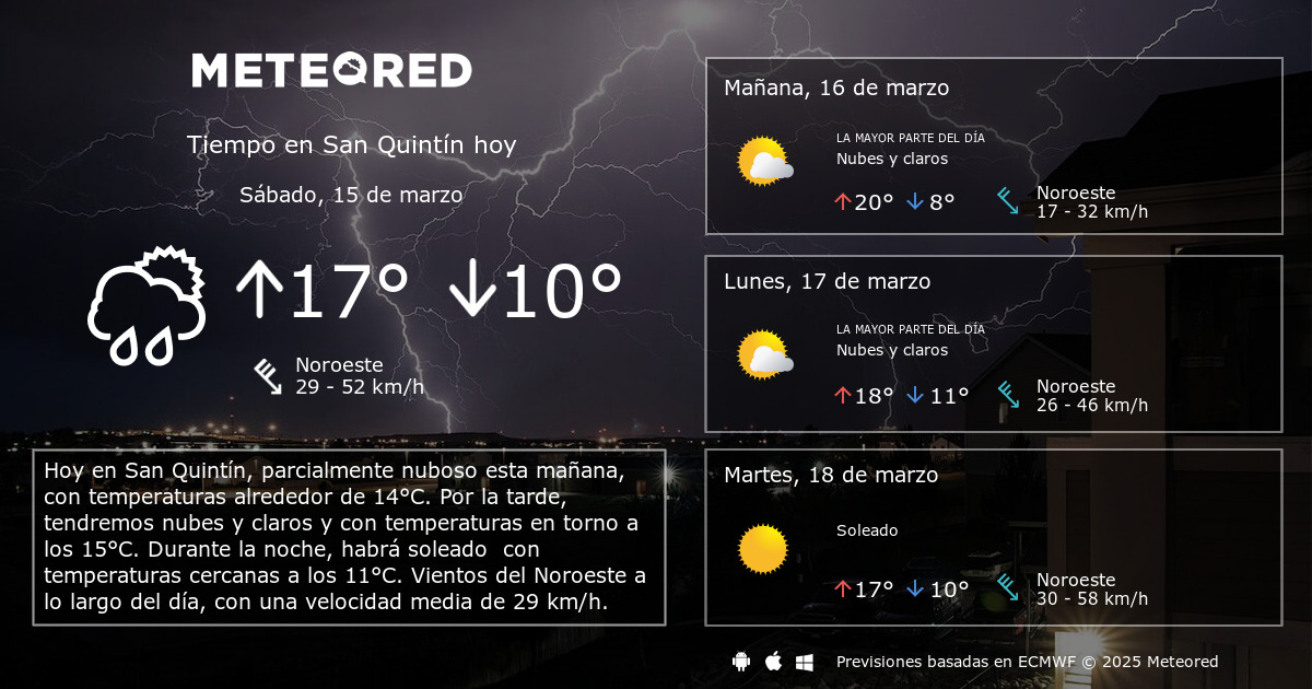 Clima cheap san quintin